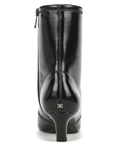 Sam Edelman Women's Pammy Pull On Short Boots In Black Leather