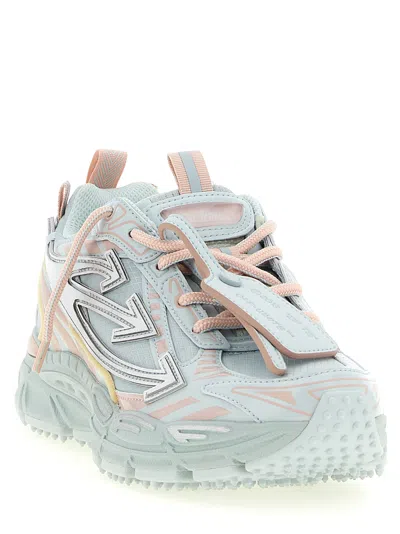 Off-white Layered Technical Mesh Sneakers In Blue