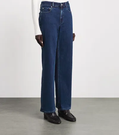 Theory Straight Jeans In Blue