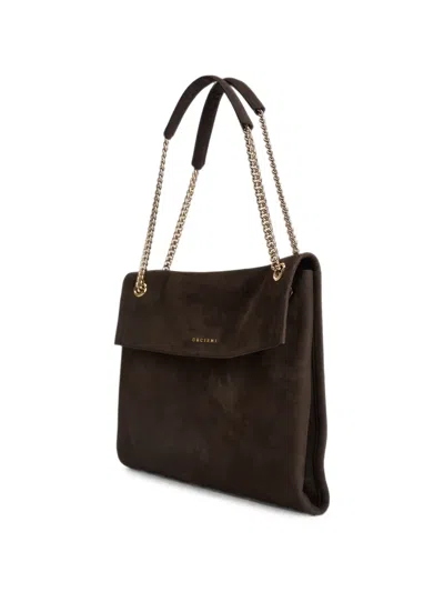 Orciani Medium Venus Shoulder Bag In Brown