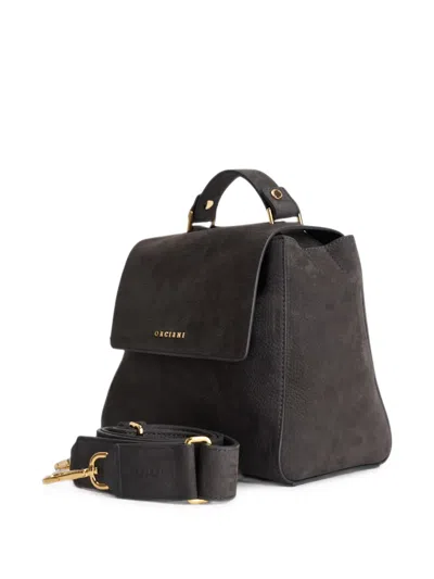 Orciani Small Sveva Shoulder Bag In Brown