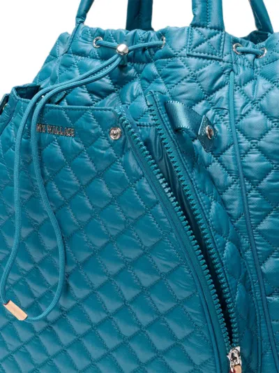 Mz Wallace Quilted Convertible Backpack In Blue
