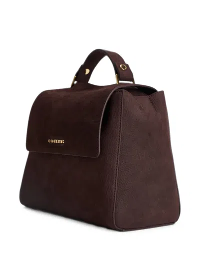 Orciani Small Sveva Shoulder Bag In Brown