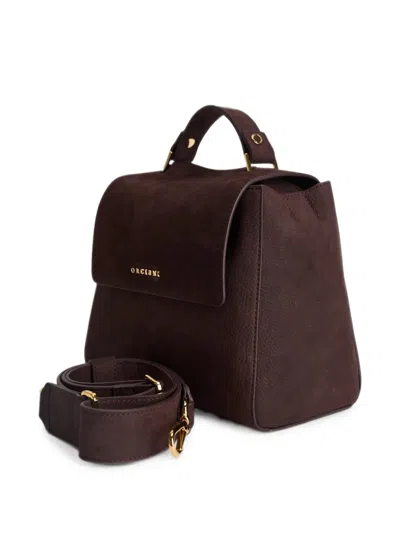 Orciani Small Sveva Shoulder Bag In Brown