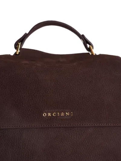 Orciani Small Sveva Shoulder Bag In Brown