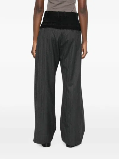 Litkovska Layered-design Trousers In Gray
