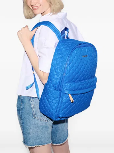 Mz Wallace Metro Quilted Backpack In Blue