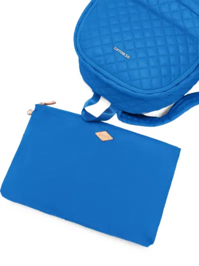 Mz Wallace Metro Quilted Backpack In Blue