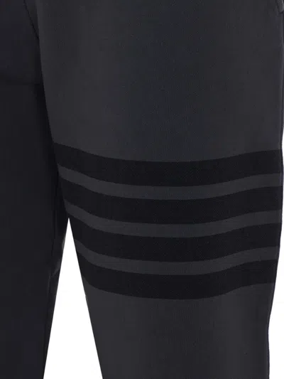 Thom Browne Elastic-waist Athletic Pants In Gray