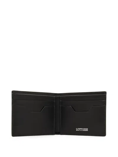 Lottusse Borne Leather Wallet In Black