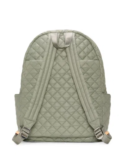 Mz Wallace Metro Quilted Backpack In Green