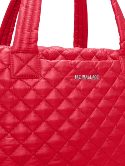 Mz Wallace Large Metro Deluxe Quilted Tote Bag In Red