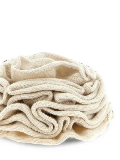 Nude Floral-design Drawstring Pin In Neutral