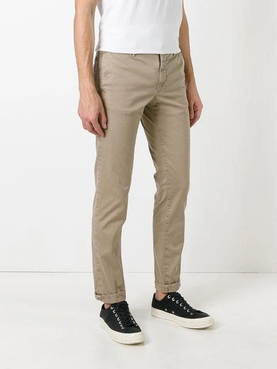 Shop Incotex Gabardine Stretch Trousers