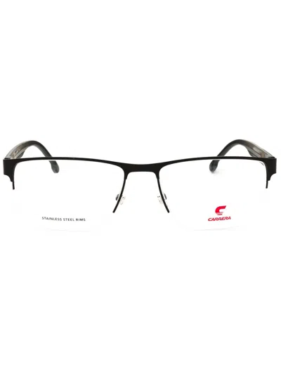 Carrera Rectangle-frame Glasses In Black/clear Demo Lens