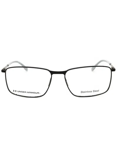 Under Armour Rectangle-frame Glasses In Grey Brown  / Clear Demo Lens