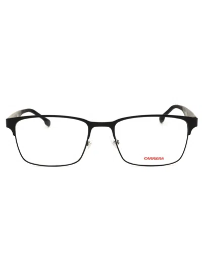 Carrera Rectangular-frame Glasses In Black  / Clear Demo Lens