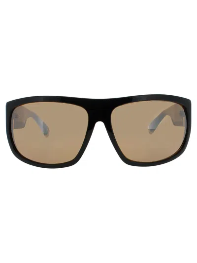 Bugatti Rectangle-frame Sunglasses In Bk - Black - Brown
