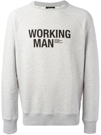 Shop Ron Dorff Working Man Sweatshirt In Grey