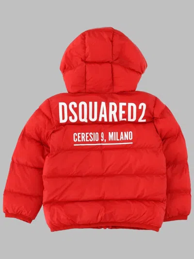 Dsquared2 Polyamide Jacket In Red