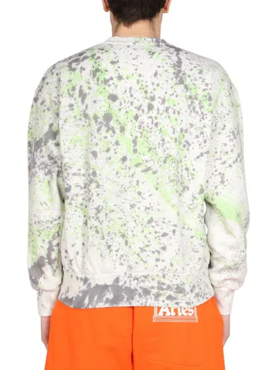 Aries Printed Cotton Sweatshirt In Multicolor