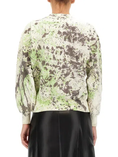 Aries Printed Cotton Sweatshirt In Multicolor