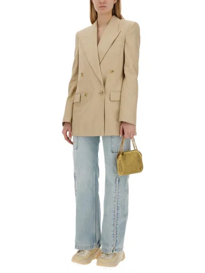 Stella Mccartney Denim Cargo Cargo Pants In Blue