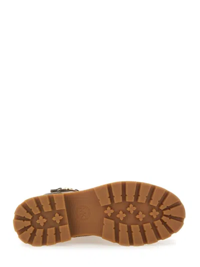 Michael Michael Kors Mandy Amphibian Leather Boots In Brown