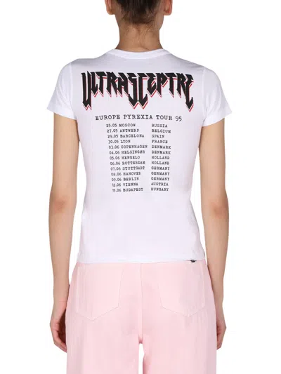 Raf Simons Logo Print T-shirt In White