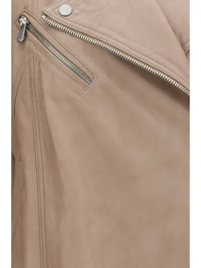 Pinko Sheep Leather Biker Jacket