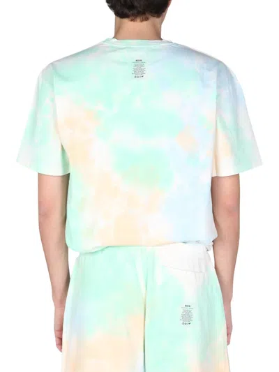 Msgm Organic Cotton Logo-graphic T-shirt In Multi