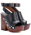 GIVENCHY CLOG LEATHER SANDALS,P00211588-10