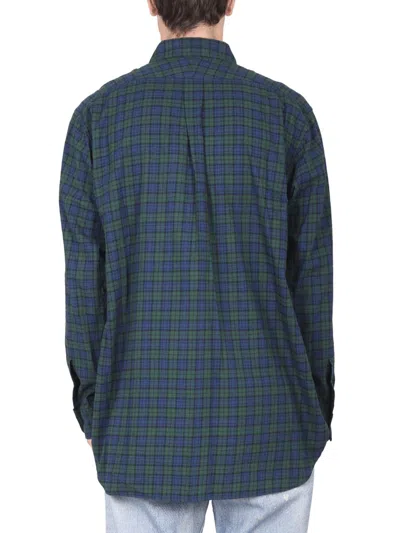 Engineered Garments Relaxed Fit Shirt Button Collar Plaid In Blue