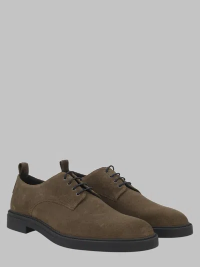Hugo Boss Calev Suede Moccasins In Multi
