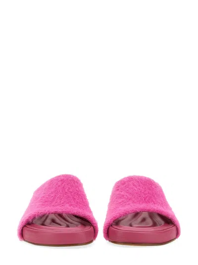 Jacquemus Knit Polyamide Sandals In Multi