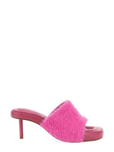 Jacquemus Knit Polyamide Sandals In Multi