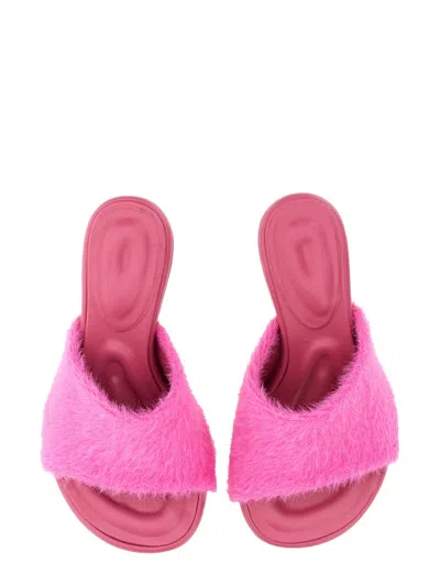 Jacquemus Knit Polyamide Sandals In Multi