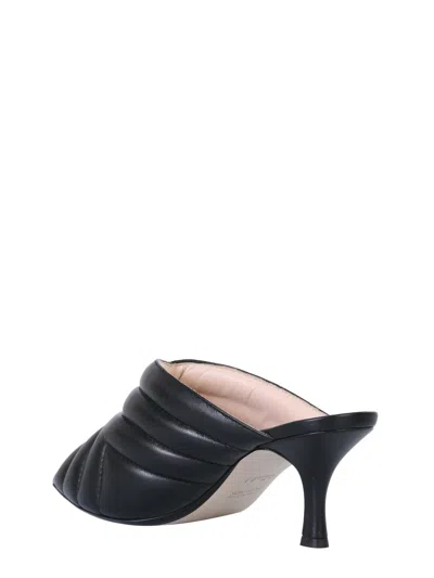 N°21 Chevron Pattern Mules In Black