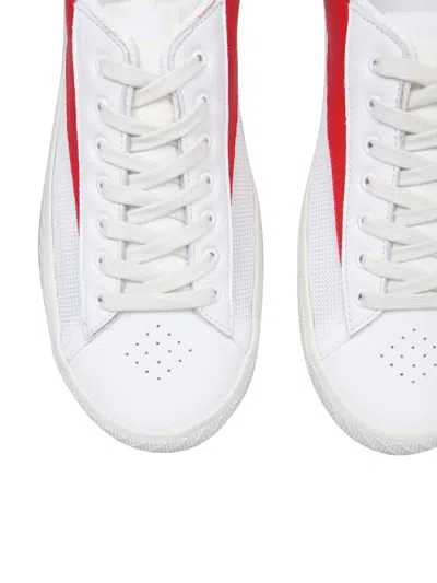 By Far Contrasting-panel Sneakers In White