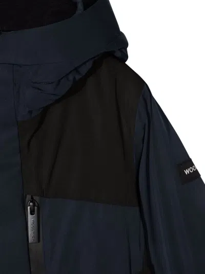 Woolrich Weather-resistant Polyester Ski Jacket In Blue