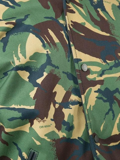 Shop Off-white Camouflage Bomber Jacket - Black