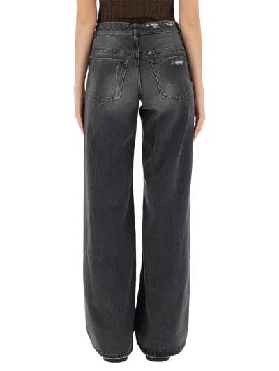 Givenchy Oversize Cotton Jeans In Black