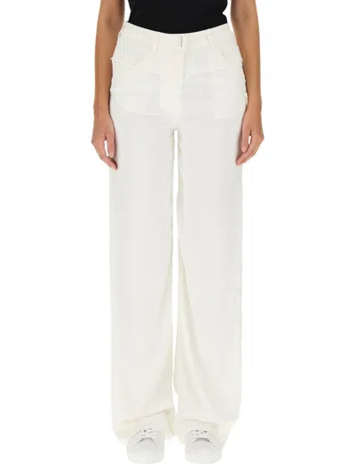 Givenchy Oversized Denim Viscose Jeans In White