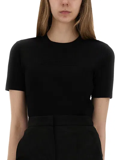 Max Mara T-shirt In Black