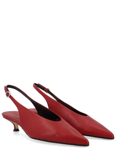 Aeyde Kitten Heel In Red