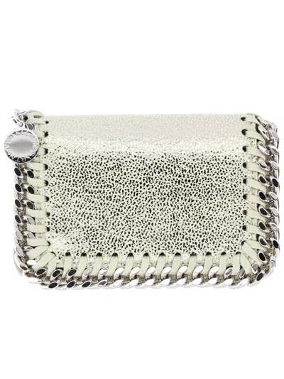 Stella Mccartney Falabella Card Case In Silver