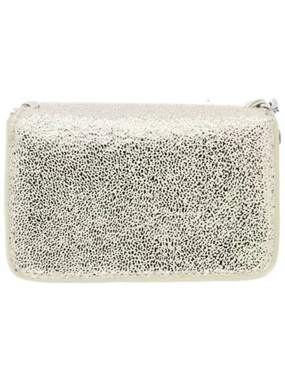 Stella Mccartney Falabella Card Case In Silver