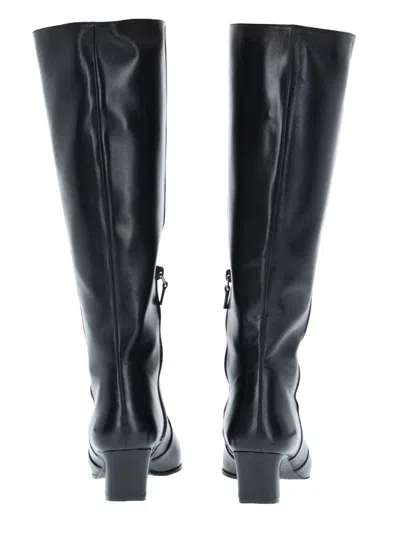 Stuart Weitzman Leather Knee-high Boots In Black
