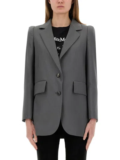 Max Mara Hebrides Jacket In Gray