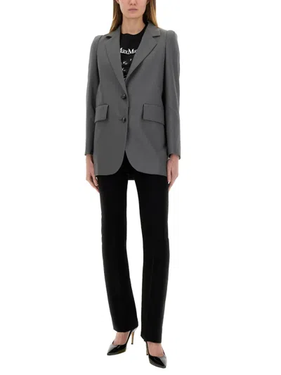 Max Mara Hebrides Jacket In Gray